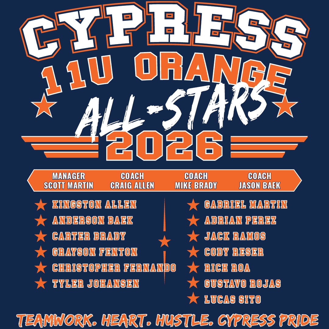 2026 CYB ALL STARS ROSTER YOUTH T-SHIRT