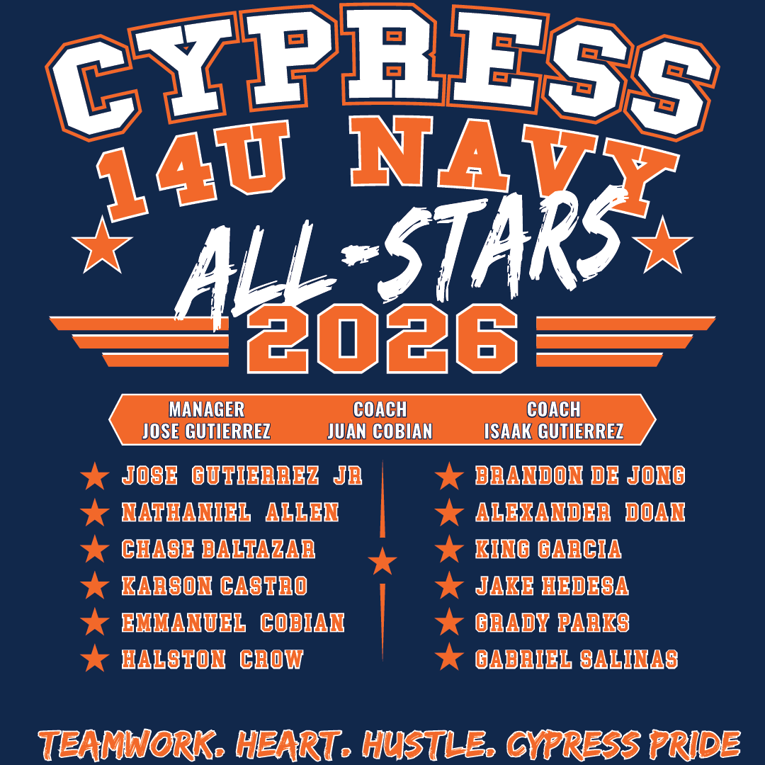 2026 CYB ALL STARS ROSTER YOUTH T-SHIRT
