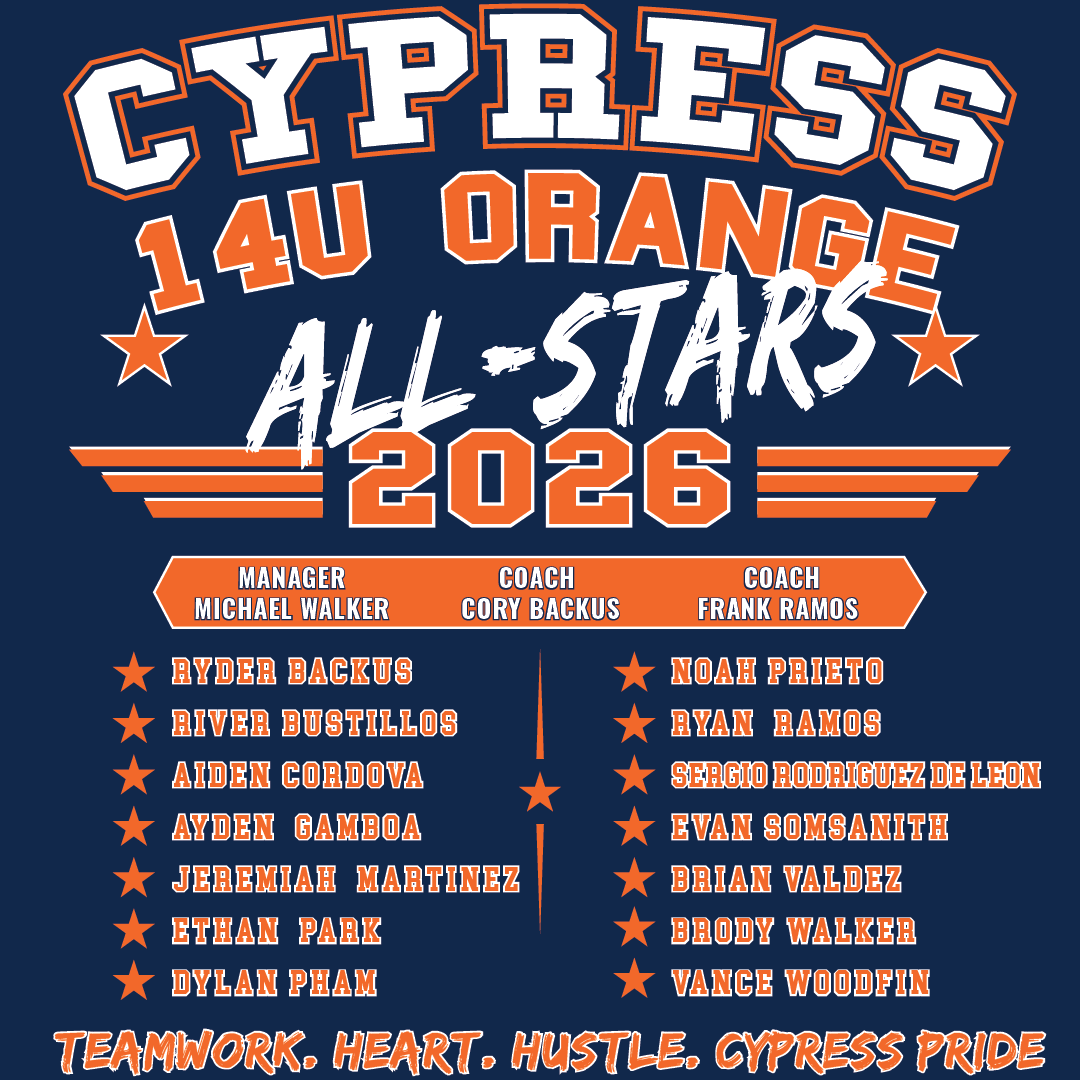 2026 CYB ALL STARS ROSTER YOUTH T-SHIRT