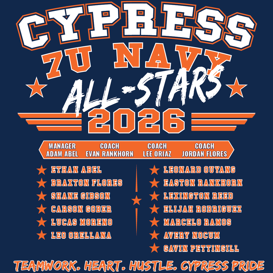 2026 CYB ALL STARS ROSTER YOUTH T-SHIRT