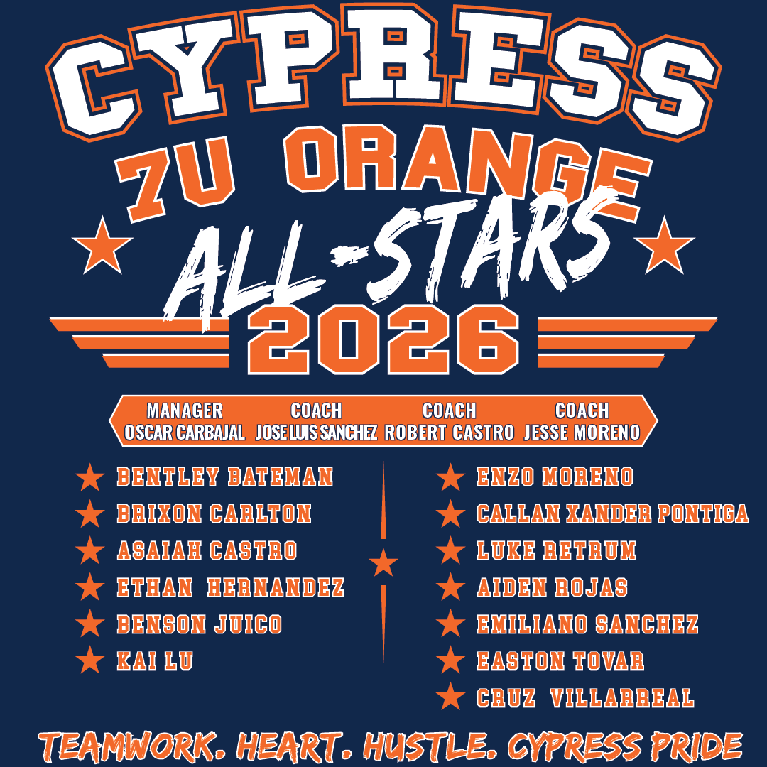 2026 CYB ALL STARS ROSTER YOUTH T-SHIRT