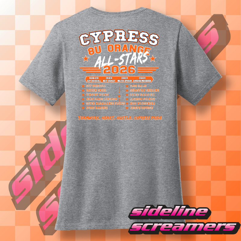 2026 CYB ALL STARS ROSTER WOMENS T-SHIRT