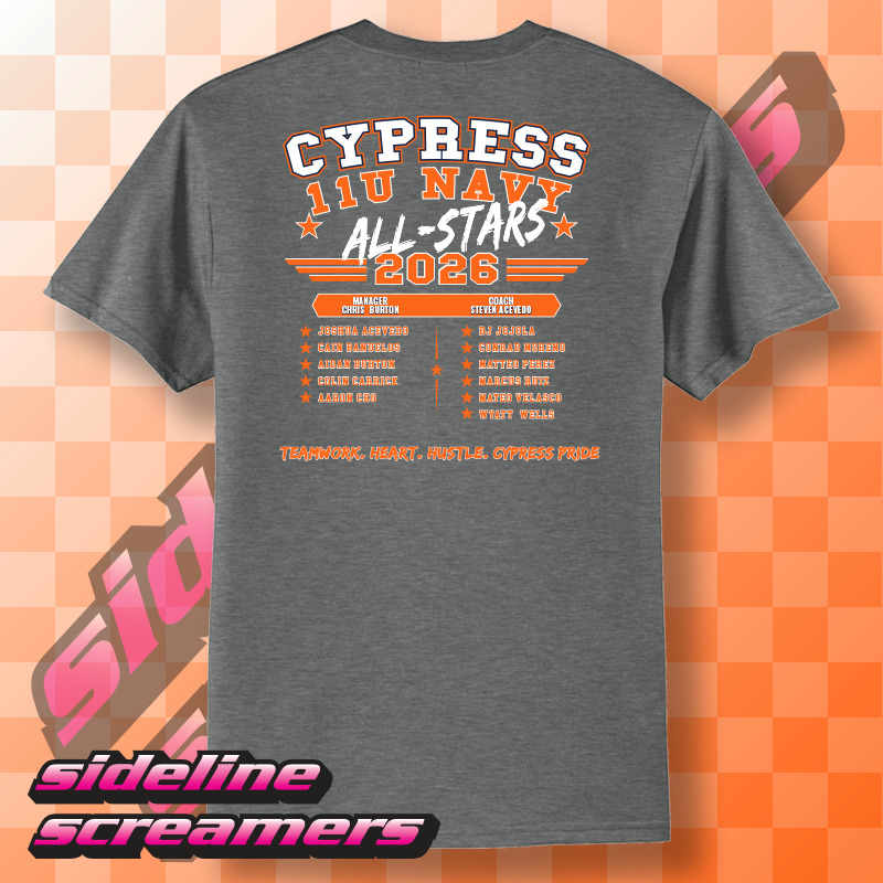 2026 CYB ALL STARS ROSTER YOUTH T-SHIRT