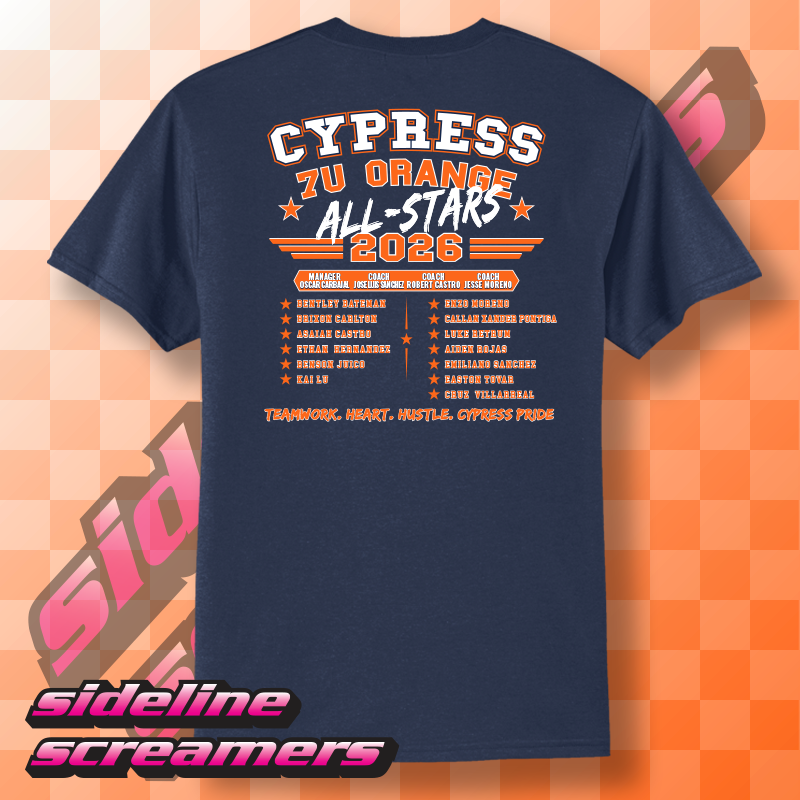 2026 CYB ALL STARS ROSTER YOUTH T-SHIRT