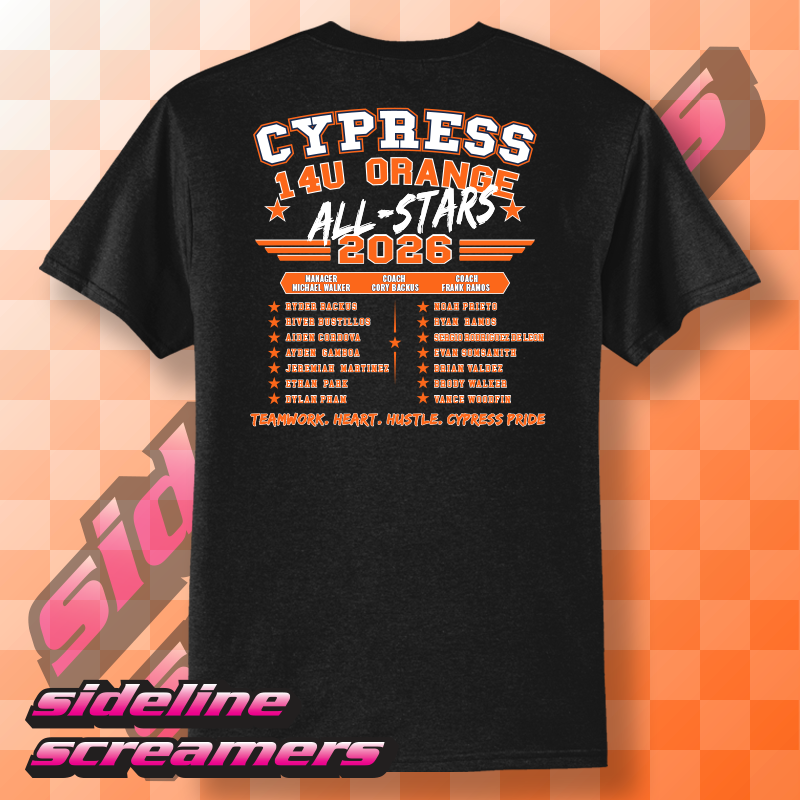 2026 CYB ALL STARS ROSTER YOUTH T-SHIRT