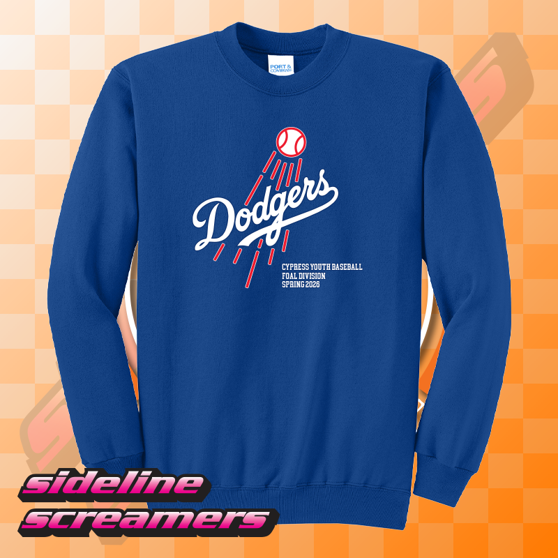 CYB DODGERS UNISEX CREWNECK