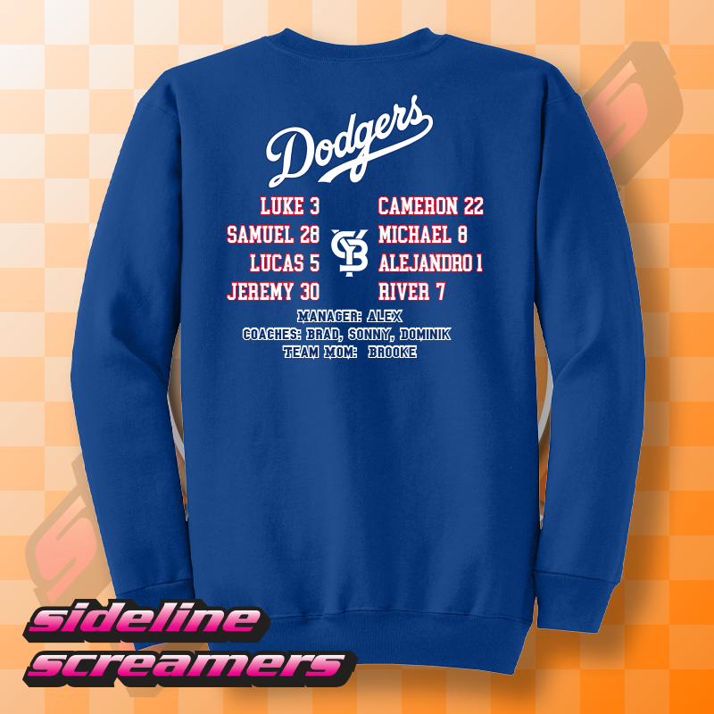 CYB DODGERS UNISEX CREWNECK
