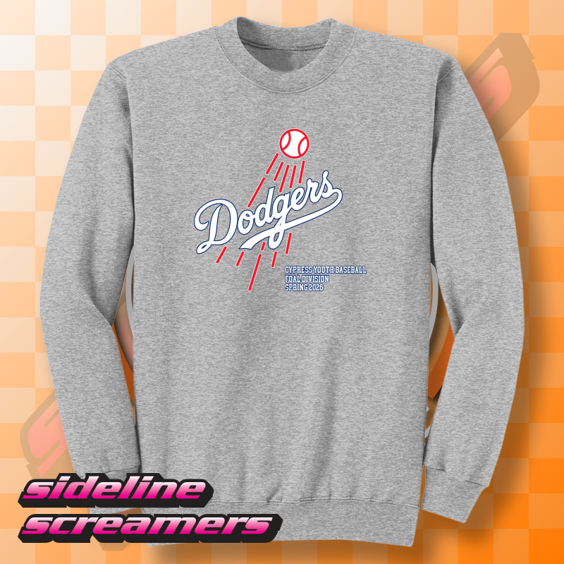 CYB DODGERS UNISEX CREWNECK
