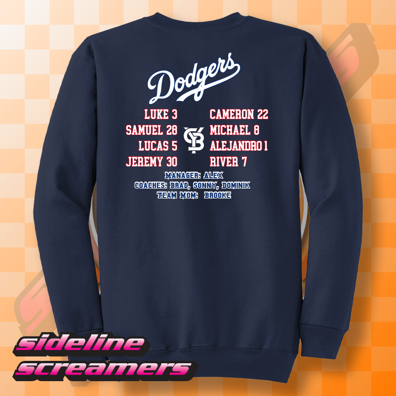 CYB DODGERS UNISEX CREWNECK