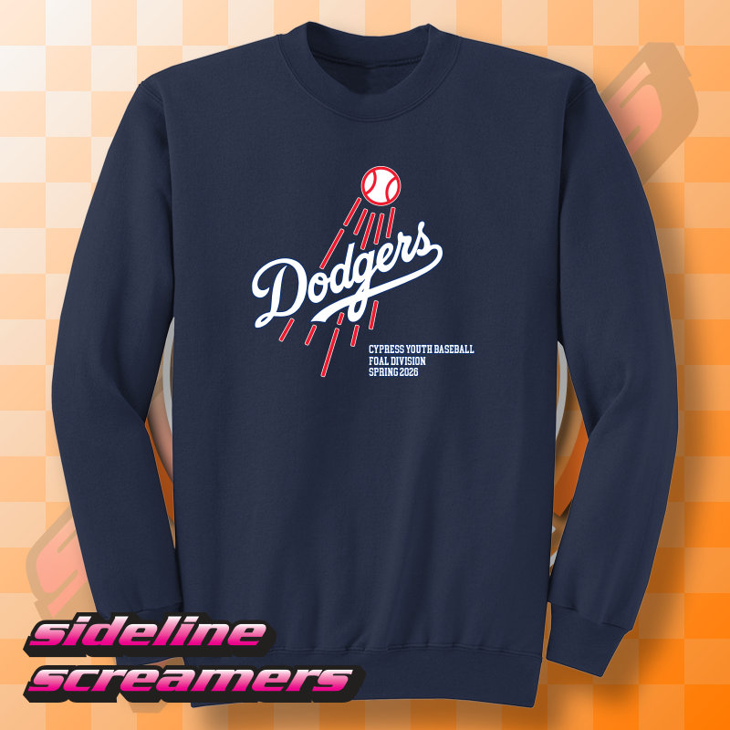 CYB DODGERS UNISEX CREWNECK