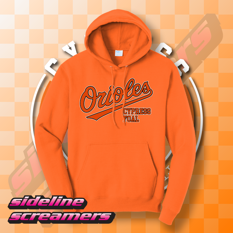 CYB ORIOLES UNISEX HOODIE