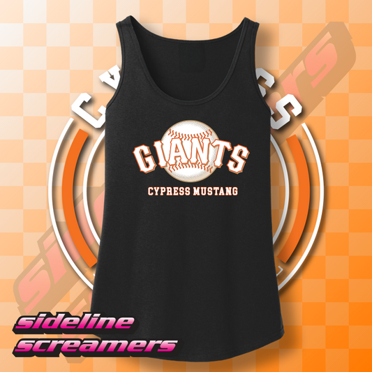CYB MUSTANG GIANTS WOMENS ROSTER TANK TOP