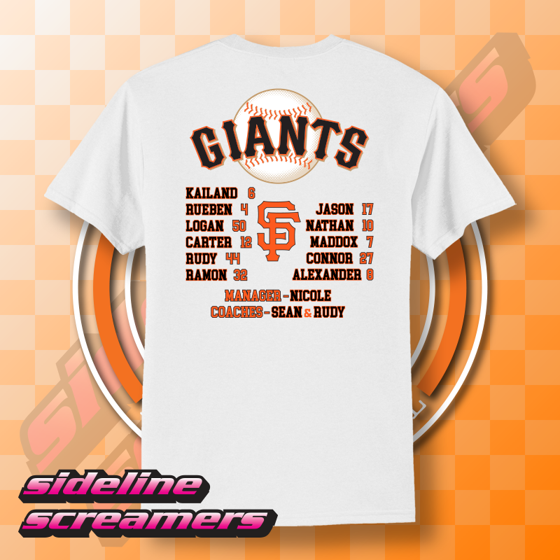 CYB MUSTANG GIANTS ROSTER T-SHIRT