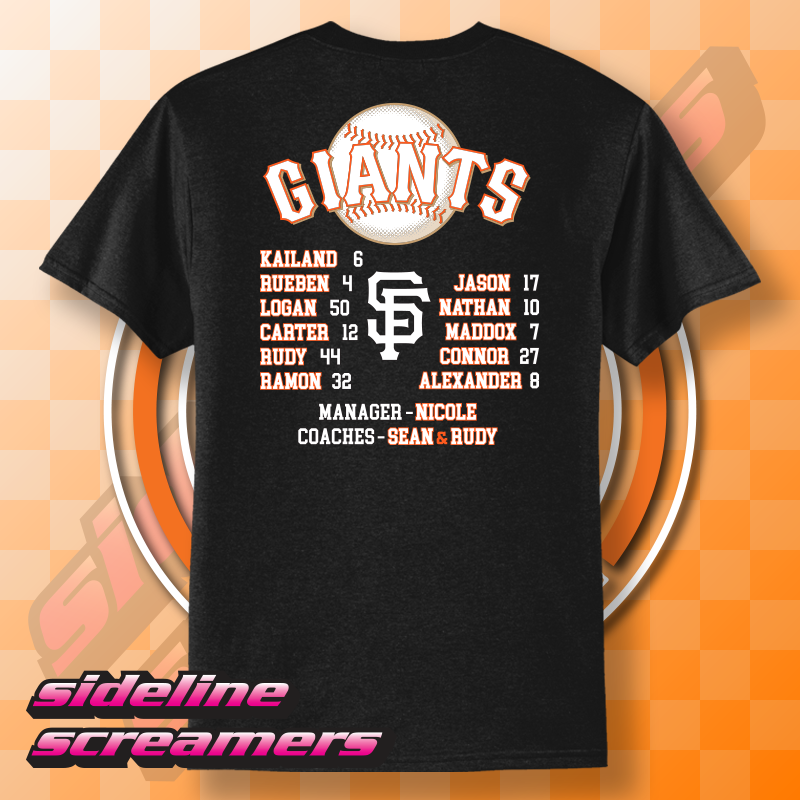 CYB MUSTANG GIANTS ROSTER T-SHIRT