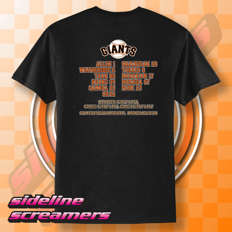CYB GIANTS ROSTER T-SHIRT