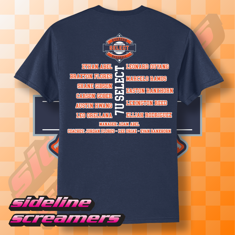 CYB SELECT WOMENS ROSTER T-SHIRT