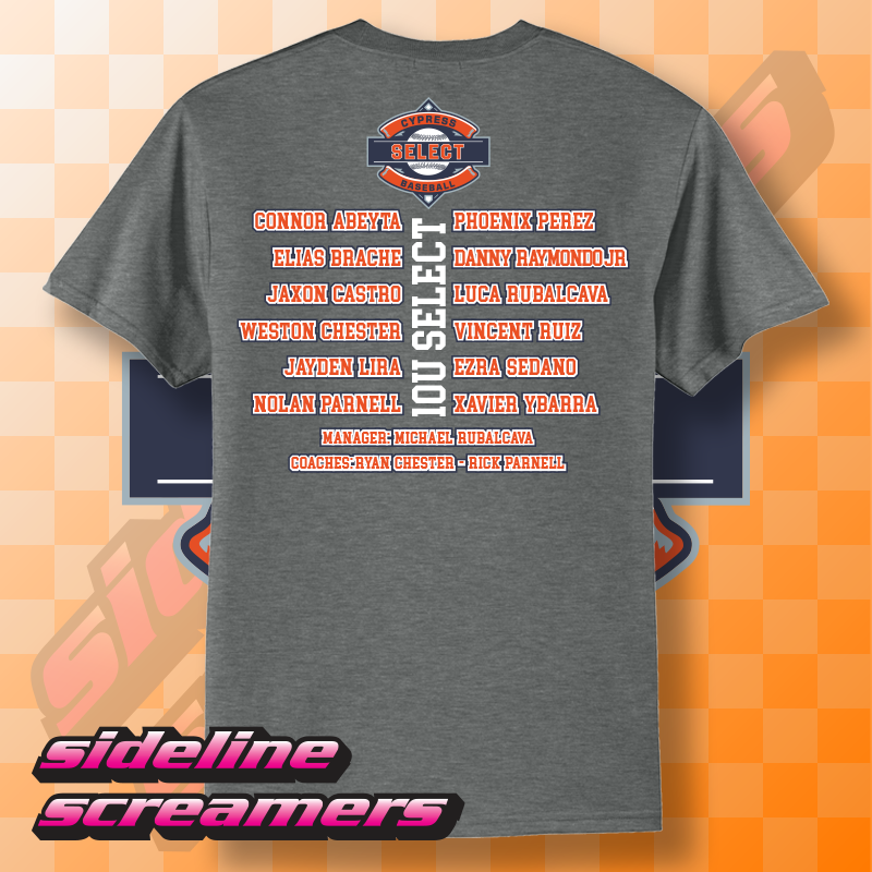 CYB SELECT WOMENS ROSTER T-SHIRT