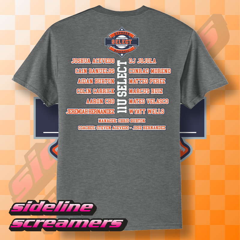 CYB SELECT WOMENS ROSTER T-SHIRT