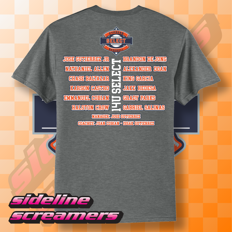 CYB SELECT WOMENS ROSTER T-SHIRT