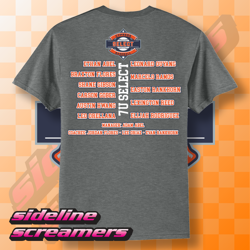 CYB SELECT WOMENS ROSTER T-SHIRT