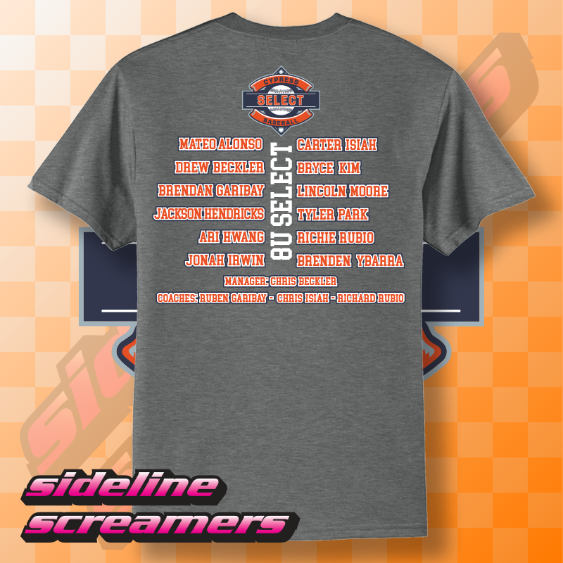 CYB SELECT WOMENS ROSTER T-SHIRT