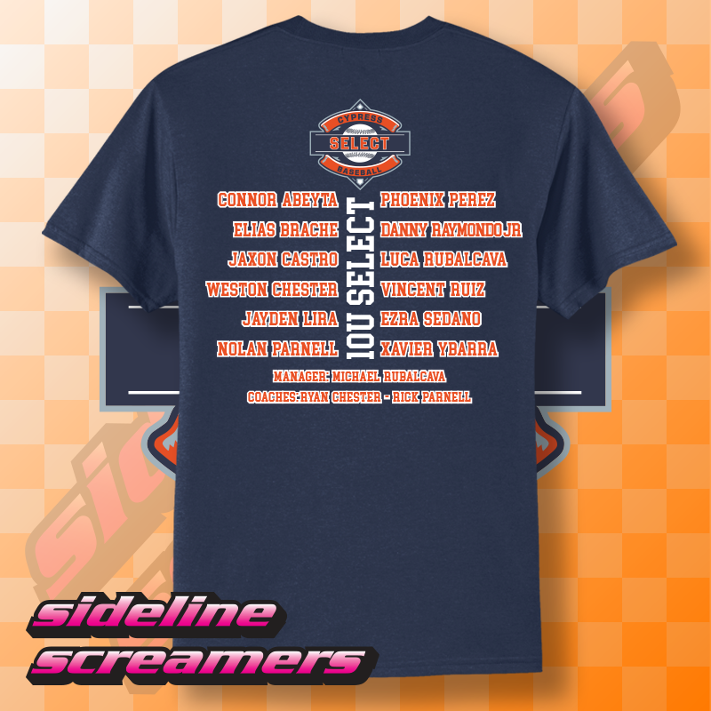 CYB SELECT WOMENS ROSTER T-SHIRT