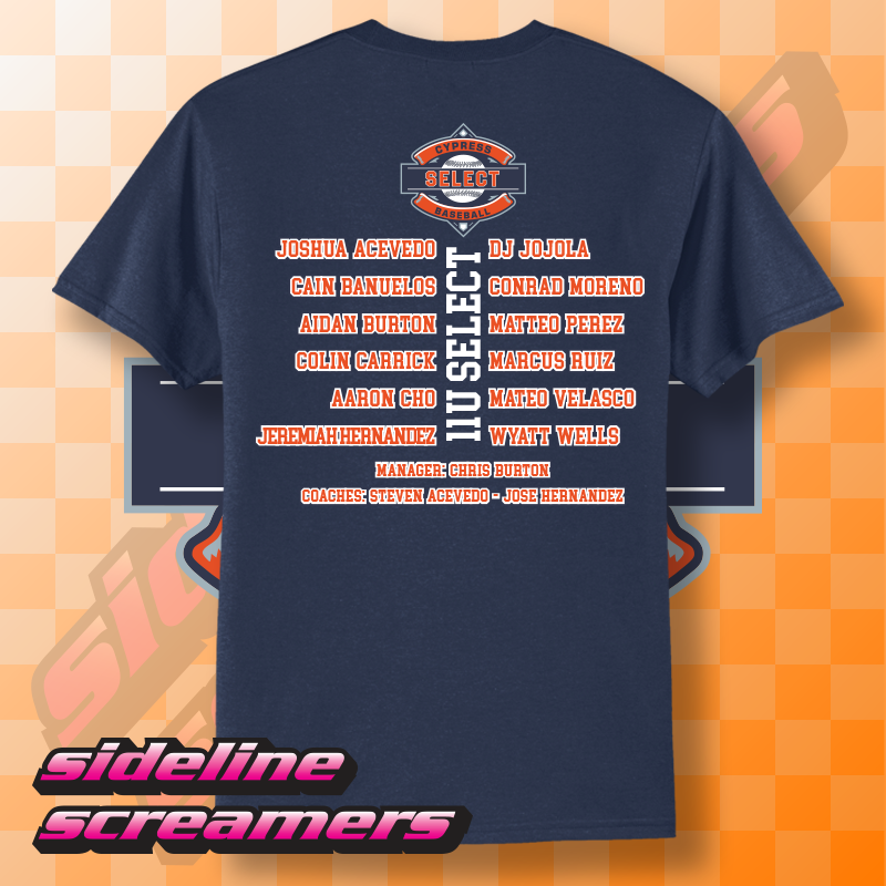 CYB SELECT WOMENS ROSTER T-SHIRT
