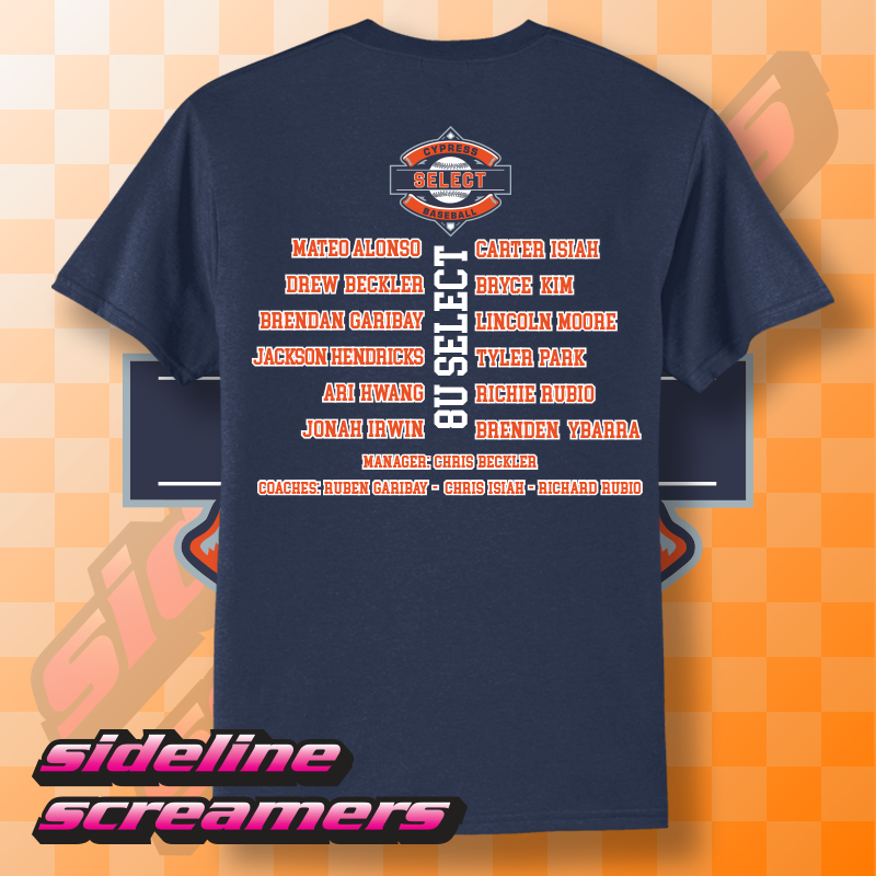 CYB SELECT WOMENS ROSTER T-SHIRT