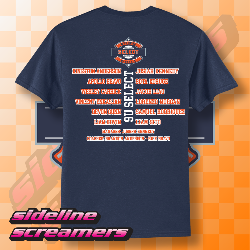 CYB SELECT WOMENS ROSTER T-SHIRT