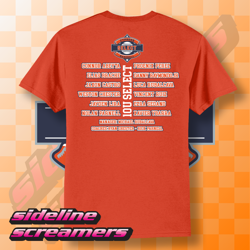 CYB SELECT WOMENS ROSTER T-SHIRT
