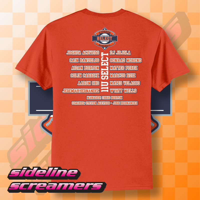 CYB SELECT WOMENS ROSTER T-SHIRT