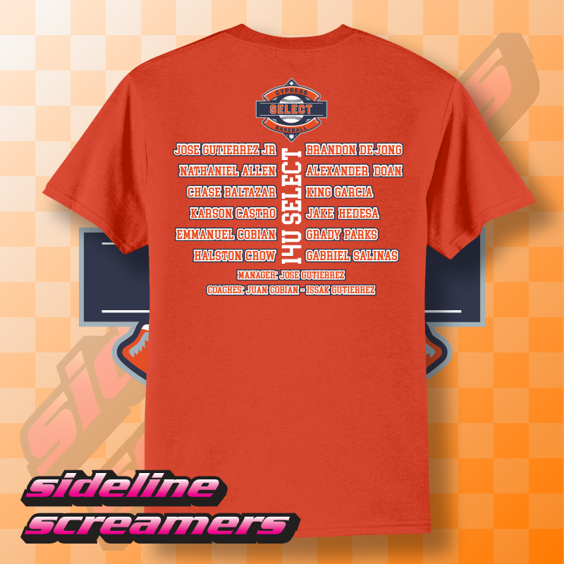 CYB SELECT WOMENS ROSTER T-SHIRT