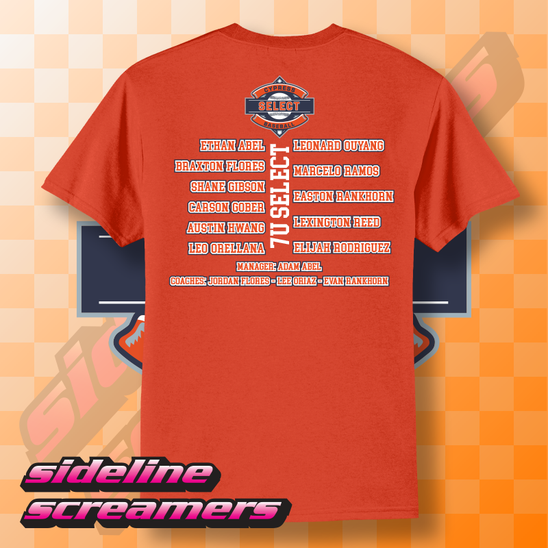 CYB SELECT WOMENS ROSTER T-SHIRT