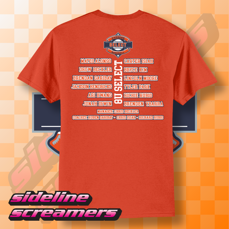 CYB SELECT WOMENS ROSTER T-SHIRT