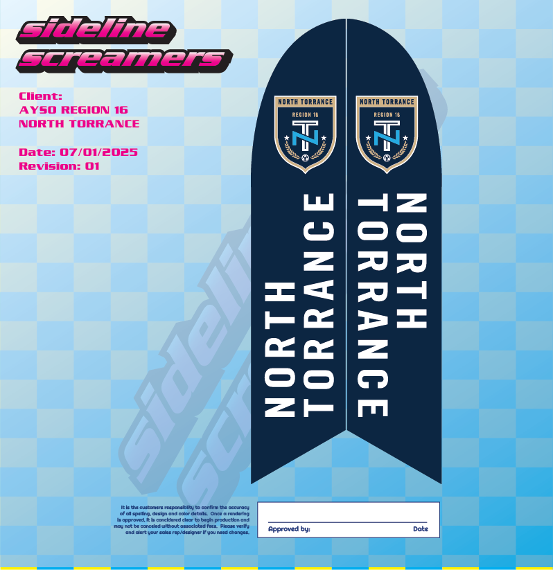 OUTDOOR FIELD FLAG 15FT
