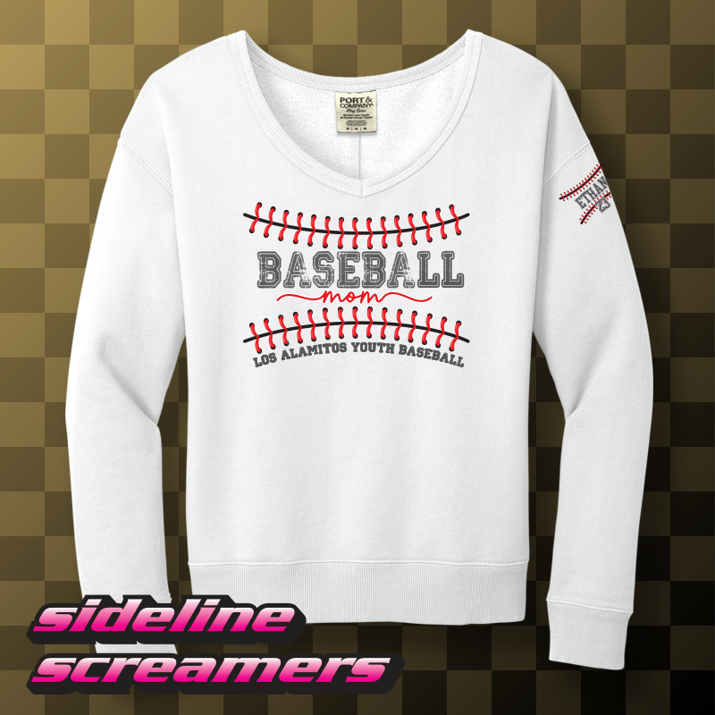 LAYB STITCH MOM V-NECK SWEATSHIRT