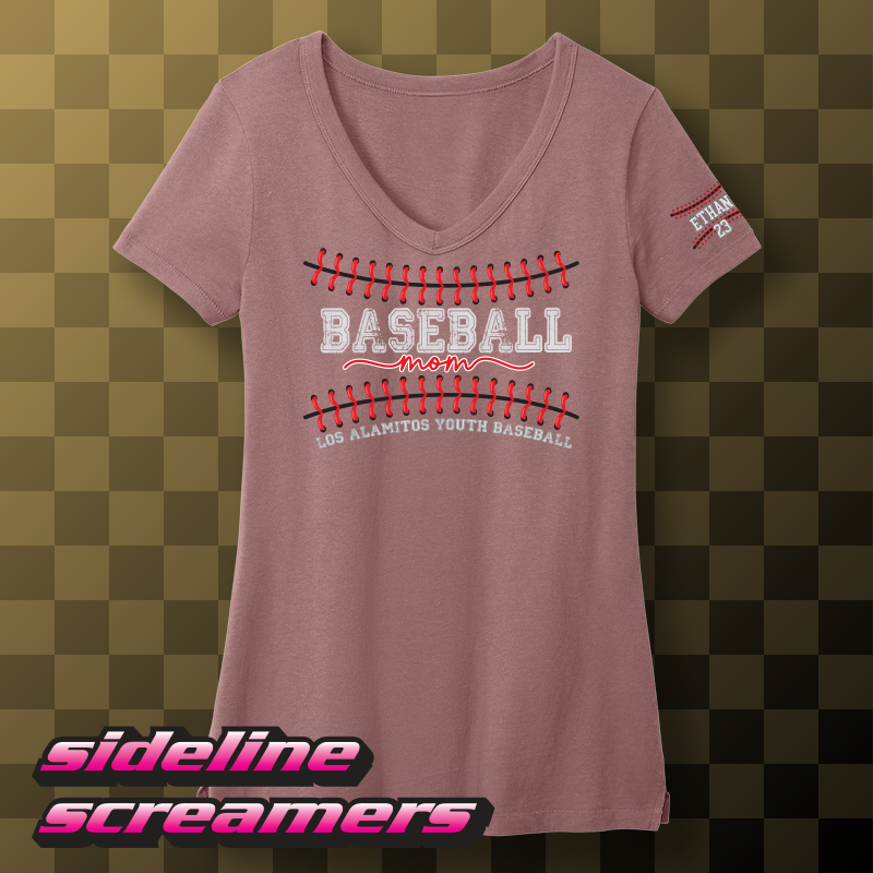 LAYB MOM GARMENT-WASHED V-NECK T-SHIRT
