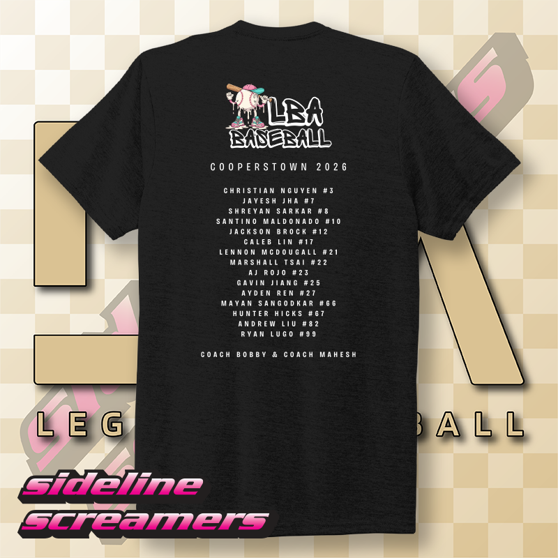 2026 LBA COOPERSTOWN FAN MENS & YOUTH T-SHIRT