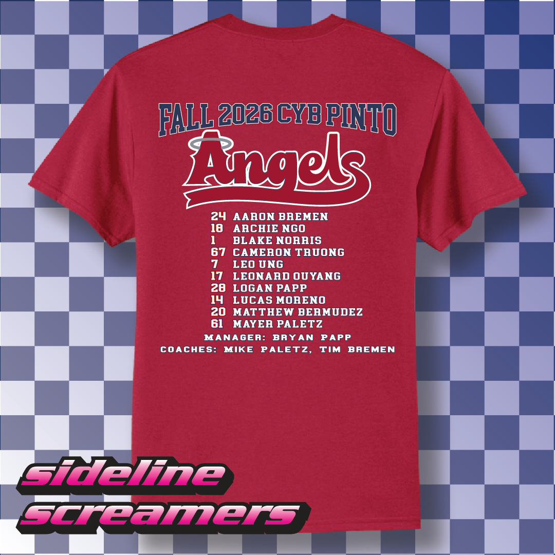 2026 ANAHIEM ANGELES CYB ROSTER T-SHIRT