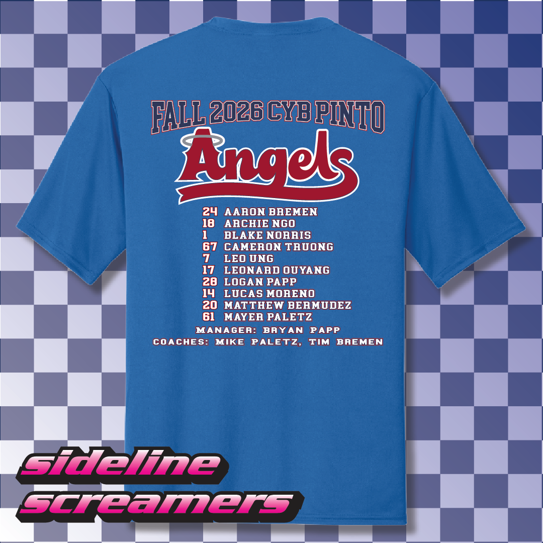2026 ANAHIEM ANGELES CYB ROSTER T-SHIRT