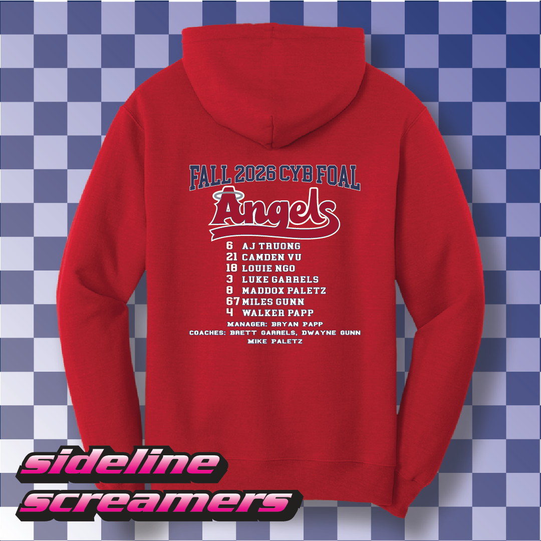2026 CYB ANAHIEM ANGELS ROSTER HOODIE