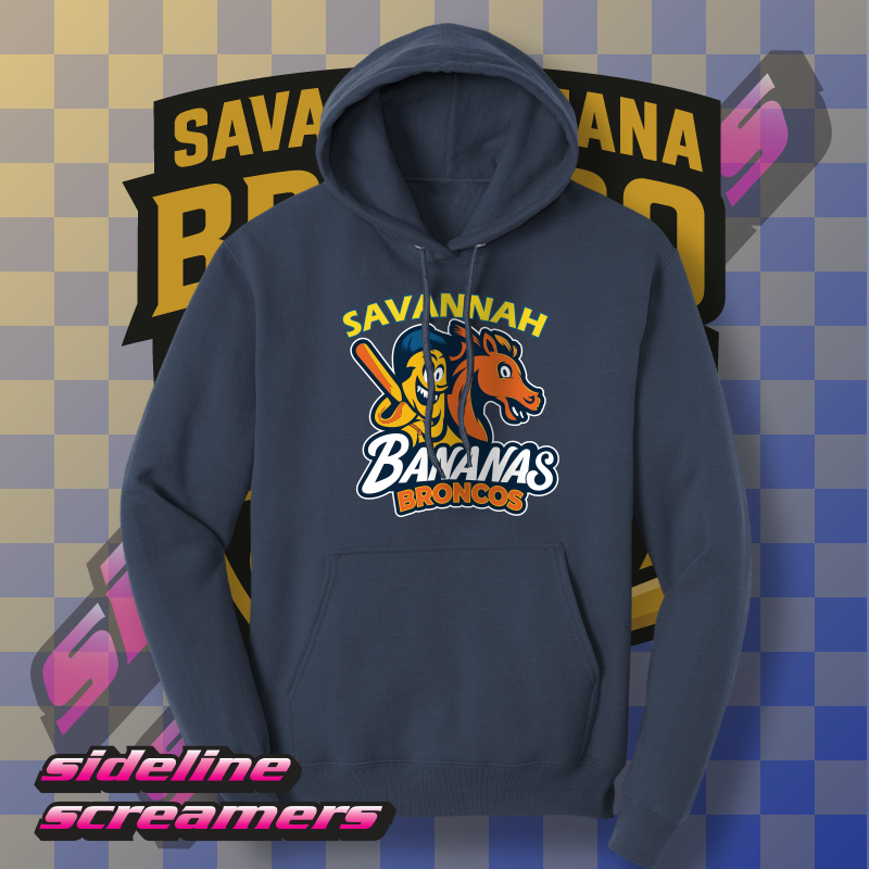 SAVANNAH BANANAS BRONCOS UNISEX HOODIE