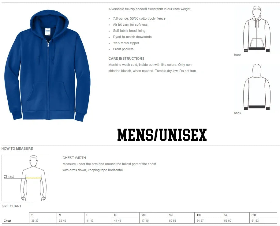 GLORY BOYS ZIP HOODIE