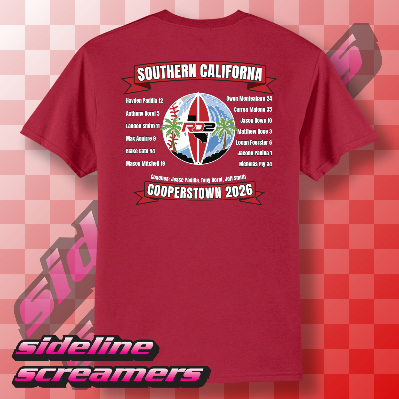 RD2 2026 COOPERSTOWN ROSTER BASIC TSHIRT
