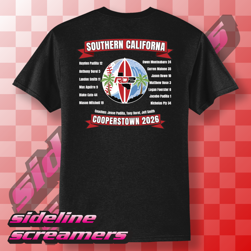 RD2 2026 COOPERSTOWN ROSTER BASIC TSHIRT
