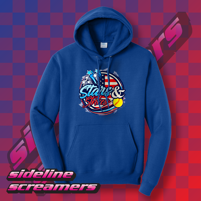 STARS AND STRIKES SOFTBALL HOODIE