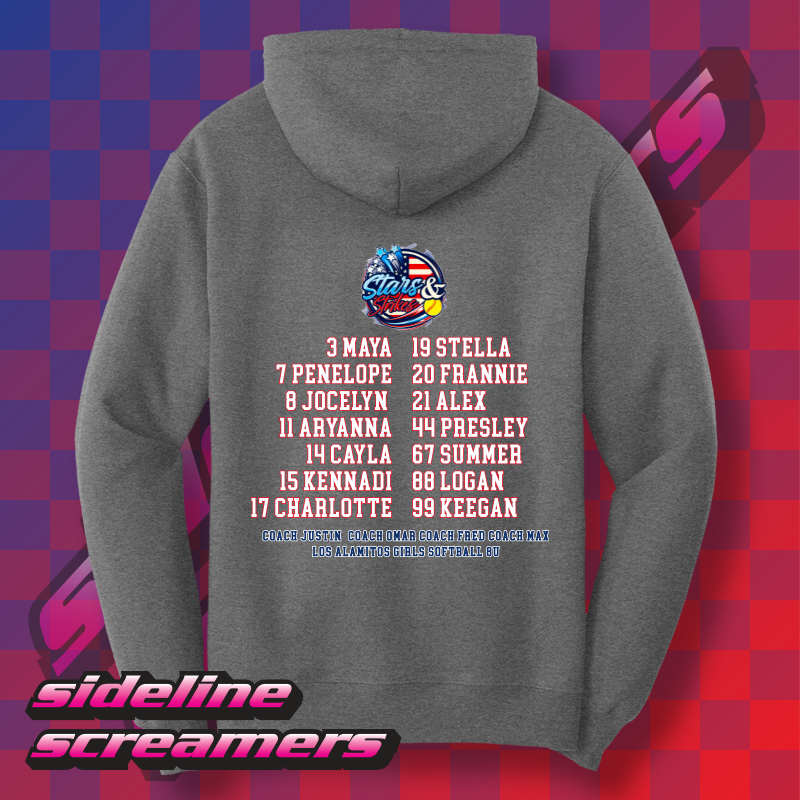STARS AND STRIKES SOFTBALL HOODIE