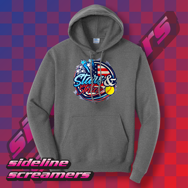 STARS AND STRIKES SOFTBALL HOODIE