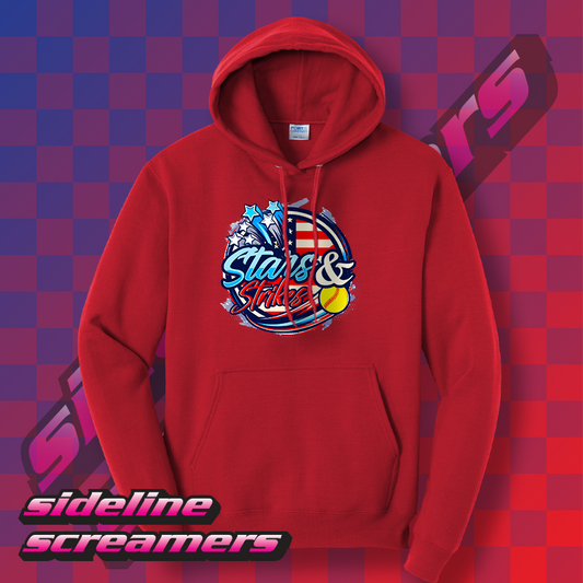 STARS AND STRIKES SOFTBALL HOODIE