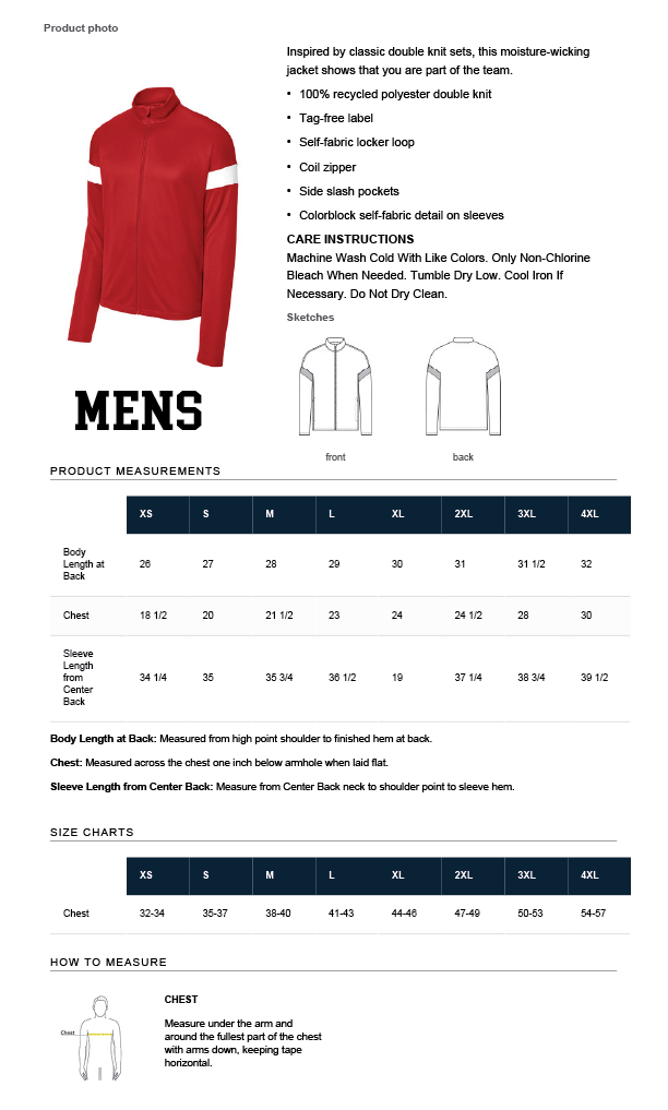 AYSO 154 EXTRA TRAINING JACKET